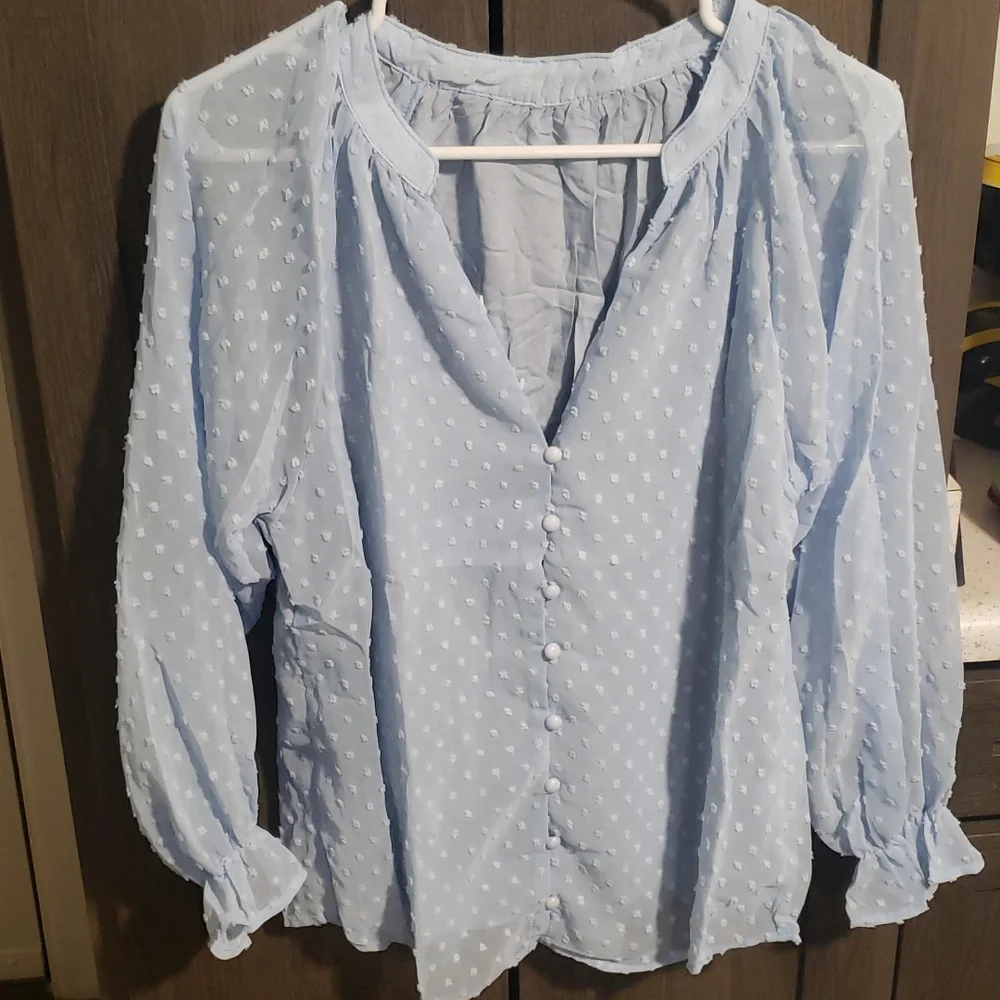 L left😁New boutique swiss dot top - Picture 6 of 9